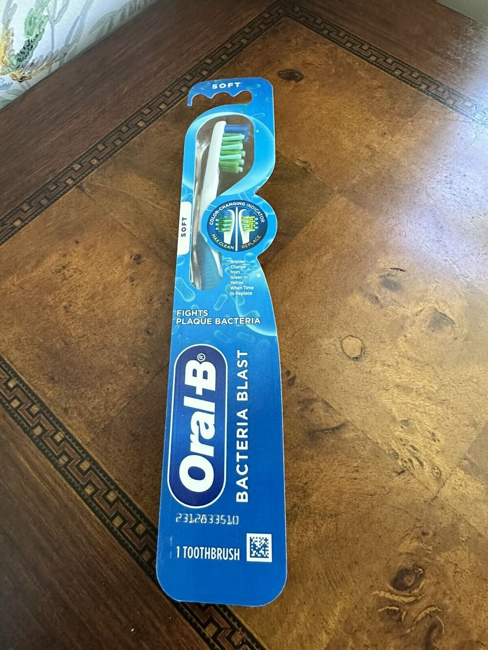 Oral B Bacteria Blast Toothbrush - Soft - Teal - 1 Count Brush Oral-B
